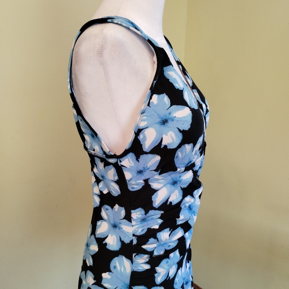 NWT COCOPEAR Women's Shaping Body One Piece Swim Dress Floral Tummy Control Sz S - Picture 12 of 16